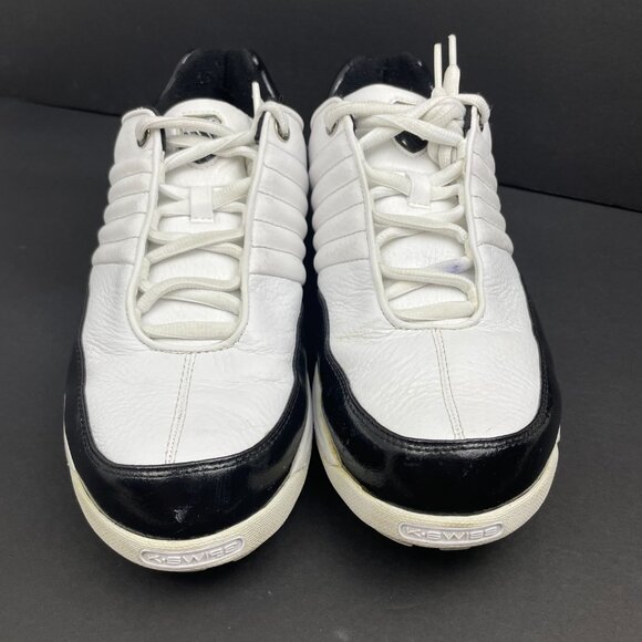 K‑SWISS Men’s Court White & Black Sneakers Skate Shoes Size US 11.5 / EUR 45 - Picture 2 of 13